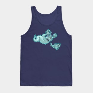 Ghost cat halloween Tank Top